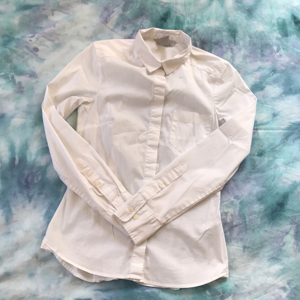 White button down